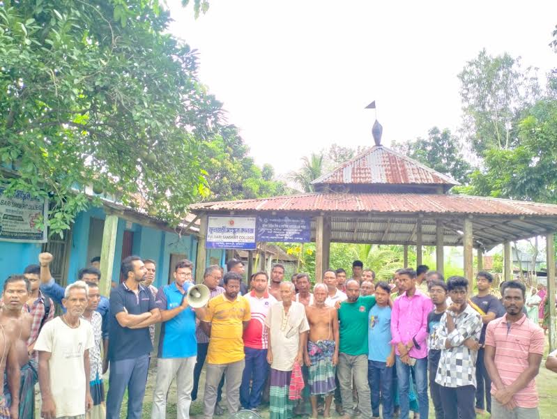 কুড়িগ্রামে হিন্দু সম্প্রদায়ের ভয়ভীতি দূর করতে সচেতনমুলক প্রচার শিক্ষার্থীদের