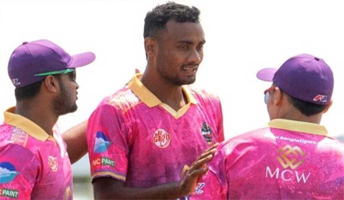 গ্লোবাল টি-টোয়েন্টি: সাকিব-শরিফুলের বোলিং নৈপুন্যে হ্যাট্টিক জয় বাংলা টাইগার্সের