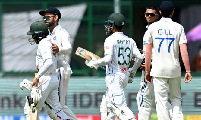 মোমিনুলের সেঞ্চুরি, ২৩৩ রানে অলআউট বাংলাদেশ