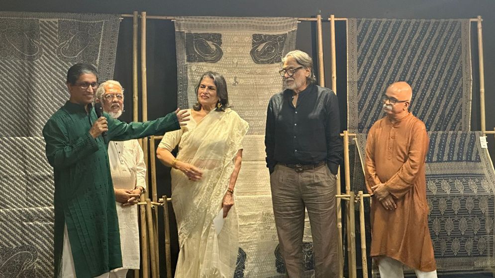 প্রথমবারের মতো দিল্লিতে বাংলাদেশ হাইকমিশনের জামদানি 