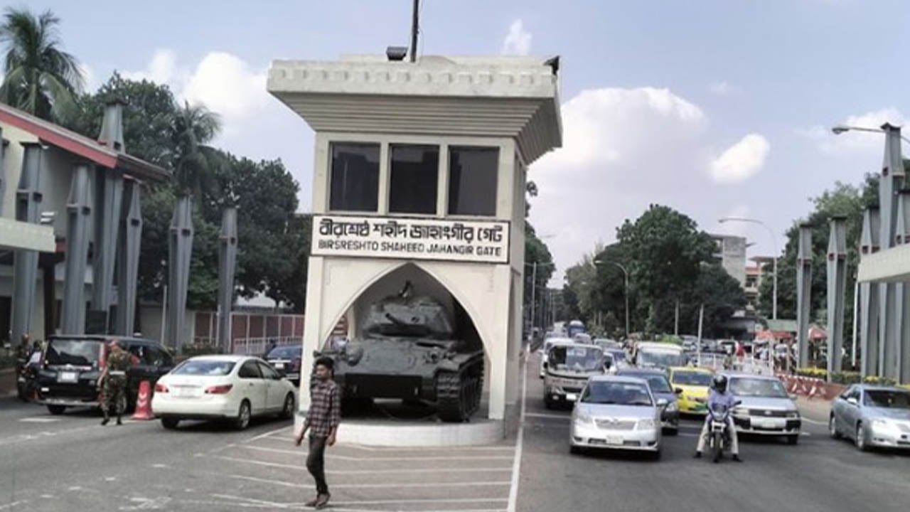 ঢাকা সেনানিবাসে যান চলাচল সীমিত ২১ নভেম্বর