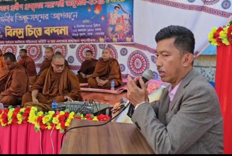 ধর্মের পাশাপাশি সমাজ উন্নয়ন কাজ করতে হবে-অ্যাড দীপেন দেওয়ান