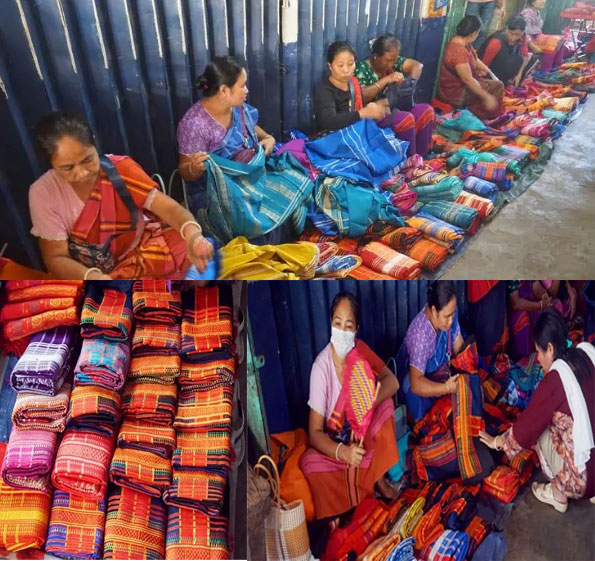 পাহাড়ি নারীদের তৈরি ঐতিহ্যবাহী পোশাক পিনন-হাদির কদর দেশ পেরিয়ে বিদেশে