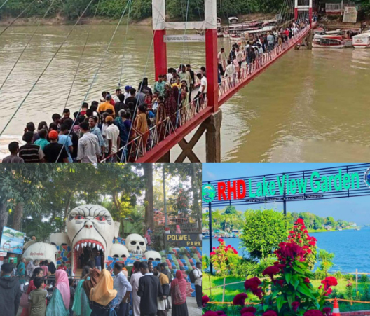পর্যটকের জোয়ারে প্রাণচাঞ্চল্য ফিরেছে রাঙ্গামাটিতে 