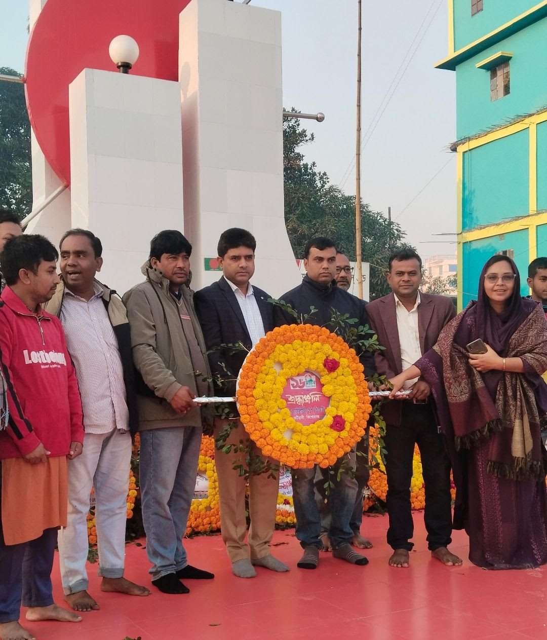 কটিয়াদীতে ১৬ই ডিসেম্বর মহান বিজয় দিবস উপলক্ষে শহীদ স্মৃতিসৌধে শ্রদ্ধাঞ্জলি  