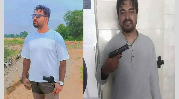 অস্ত্র হাতে ছবি ভাইরাল, গ্রেপ্তার যুবক