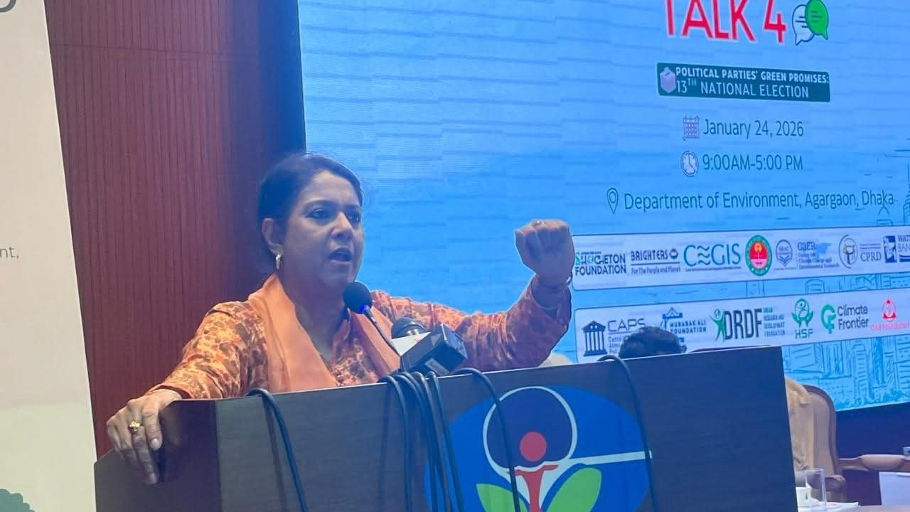 ৫৪ বছরের জঞ্জাল দেড় বছরে পরিষ্কার সম্ভব নয় : আগামী সরকারের জন্য ৭ দফা ‘পরিবেশ অ্যাজেন্ডা’ দিলেন রিজওয়ানা হাসান