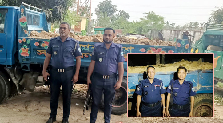 ভুজপুরে মাটিসহ ট্রাক জব্দ