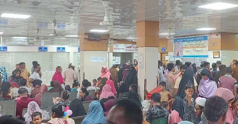 রোগীর অতিরিক্ত চাপ আর গরমে ভোগান্তি চরমে