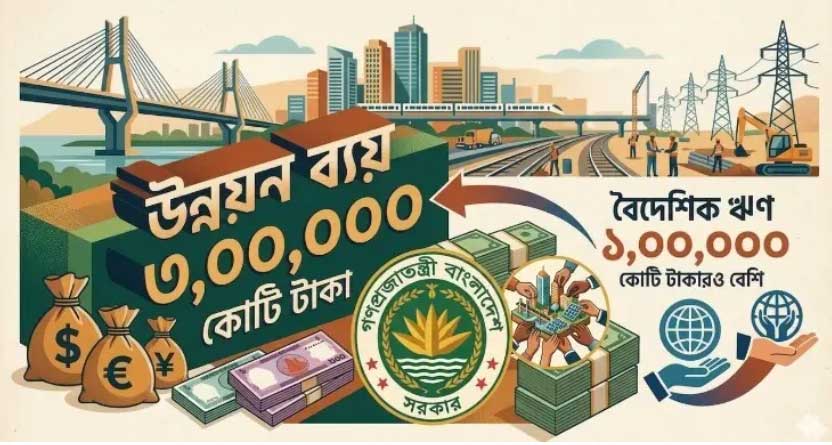 স্বাস্থ্যে বরাদ্দে লাফ : তিন লাখ কোটি টাকার উন্নয়ন ব্যয়ে বৈদেশিক ঋণ লাখ কোটিরও বেশি