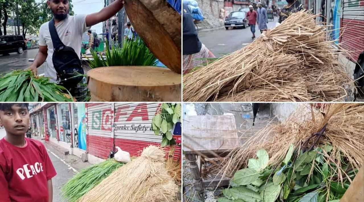 অলিতে-গলিতে পশুখাদ্য আর খাটিয়ার জমজমাট মৌসুমি বাজার
