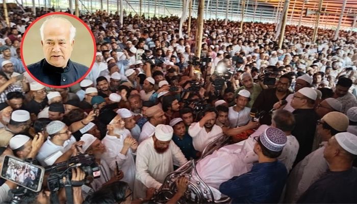 হাজারো মানুষের শ্রদ্ধায় বিদায় নিলেন সাবেক মন্ত্রী ইঞ্জিনিয়ার মোশাররফ হোসেন
