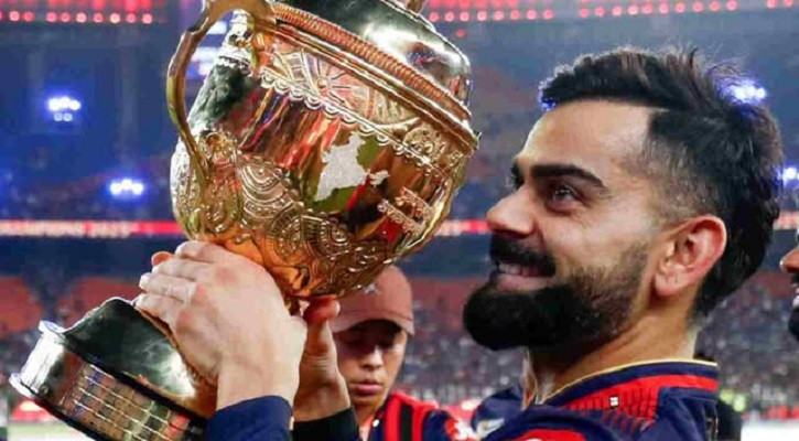 কোহলির ব্যাটে চড়েই আরসিবির দ্বিতীয় শিরোপা