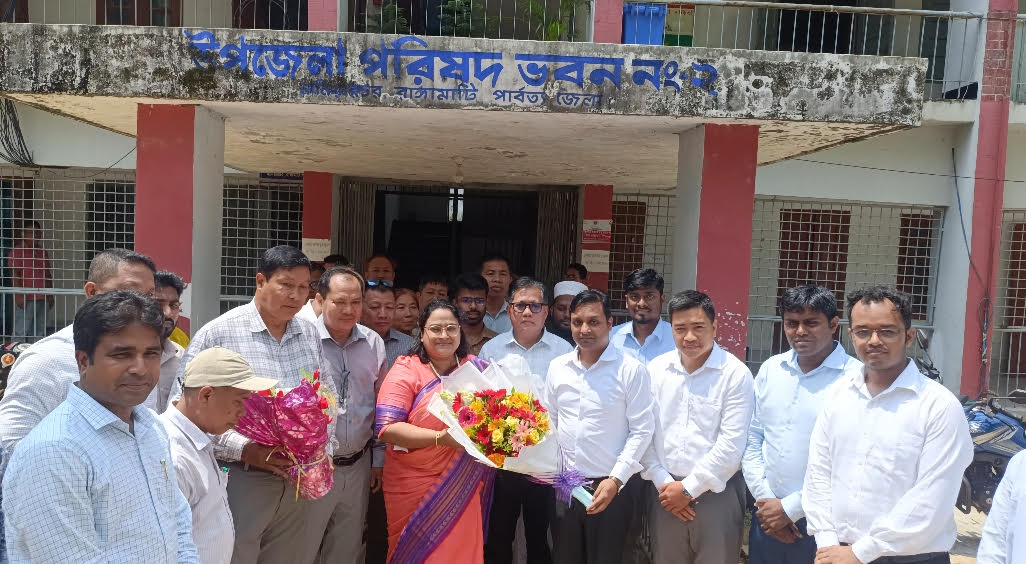রাঙামাটির জেলা প্রশাসক নাজমা আশরাফী'র নানিয়ারচর উপজেলা পরিদর্শন