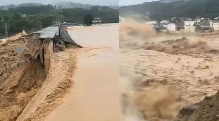 চীনে টাইফুনের তাণ্ডব: বাঁধ ভেঙে বন্যা-ভূমিধস, নিহত অন্তত ৩৮