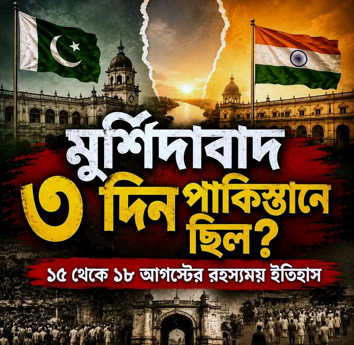 ১৫ আগস্টে পাকিস্তানের পতাকা, ১৮ আগস্টে ভারতের! মুর্শিদাবাদের সেই অবিশ্বাস্য ৩ দিনের ইতিহাস!