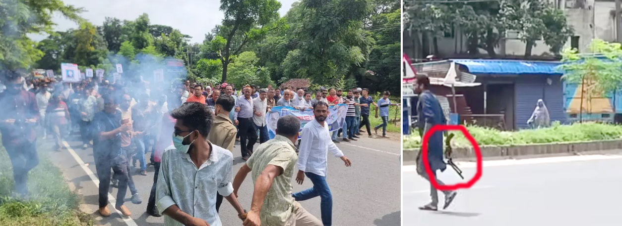 সীতাকুণ্ডে আগ্নেয়াস্ত্র হাতে বিএনপির দুই পক্ষের সংঘর্ষ